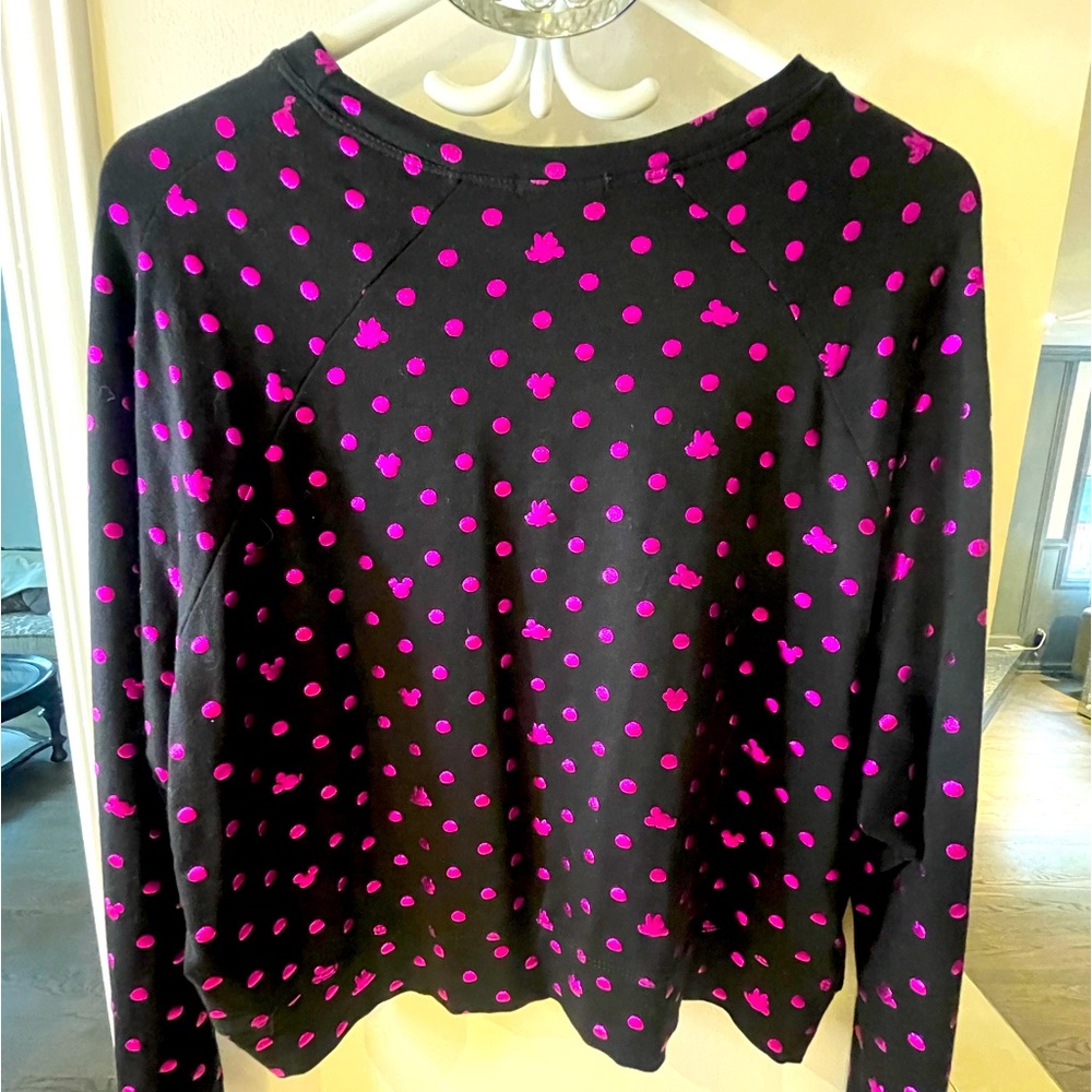 Disney Terez collab foil glitter sweater